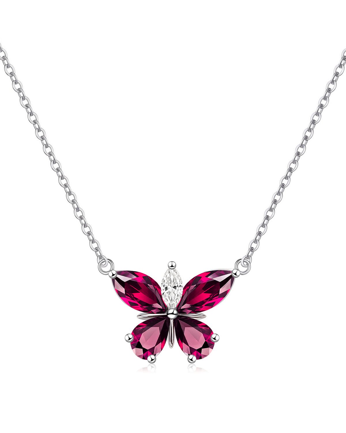 silver butterfly necklace