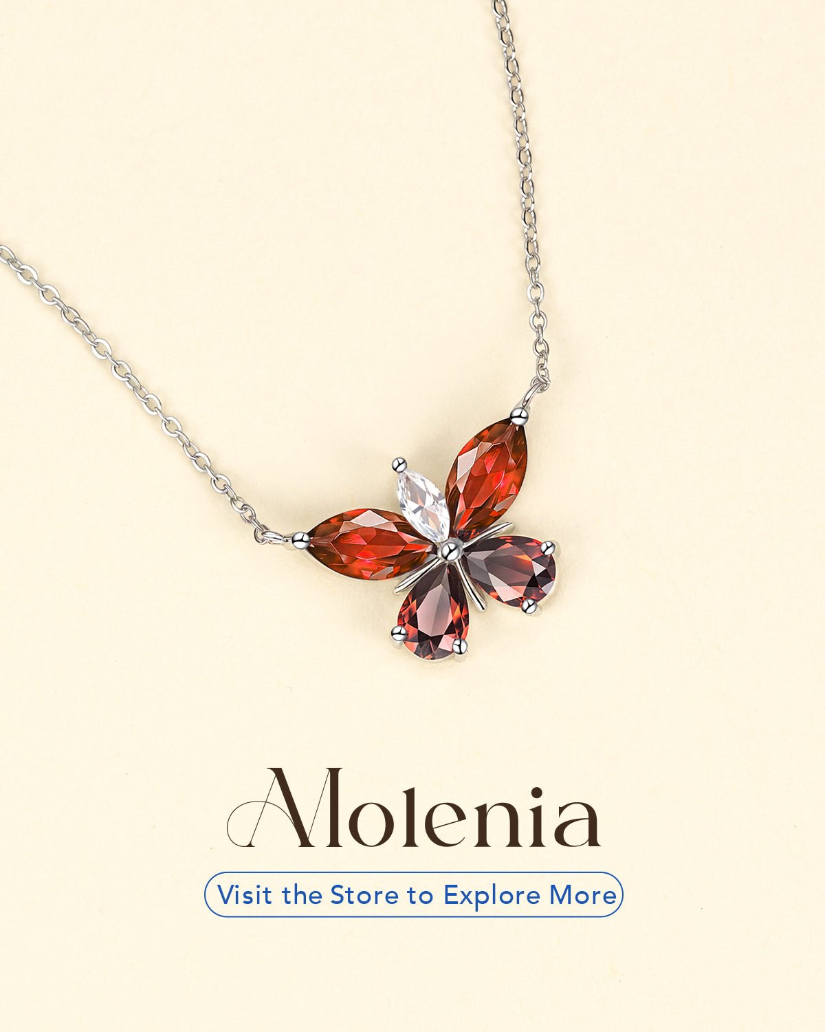 butterfly necklace for her