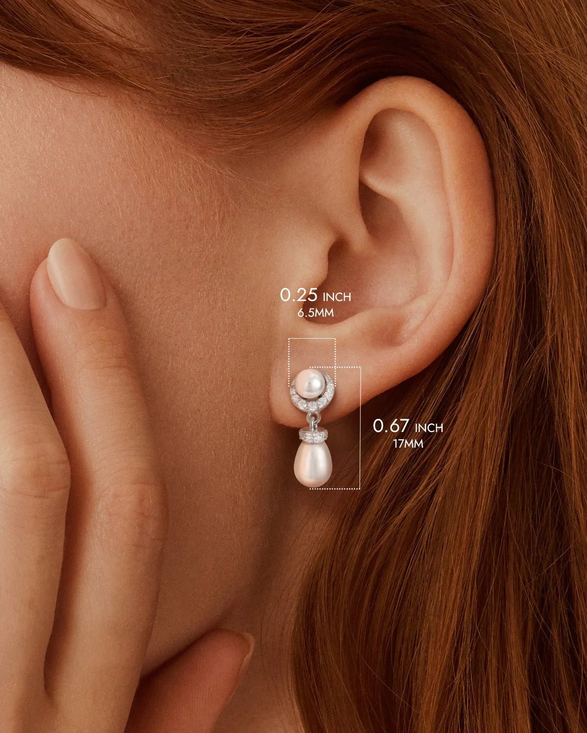 pearl drop earrings