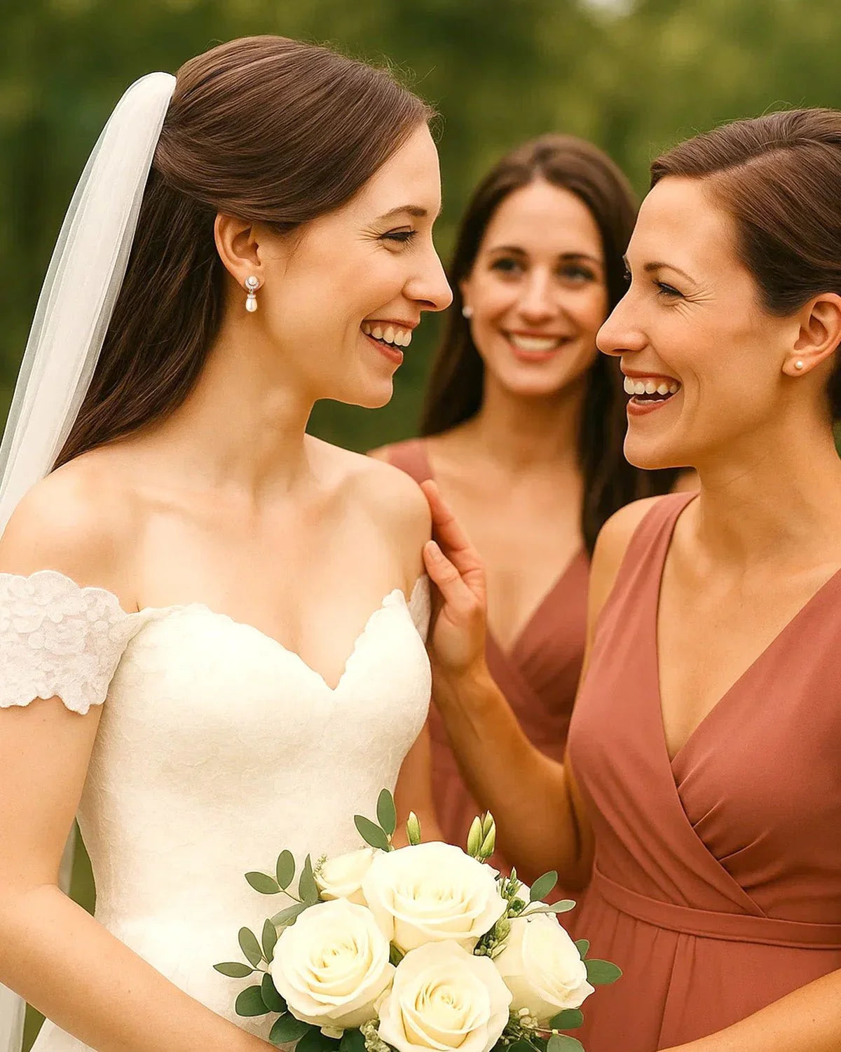 pearl wedding earrings