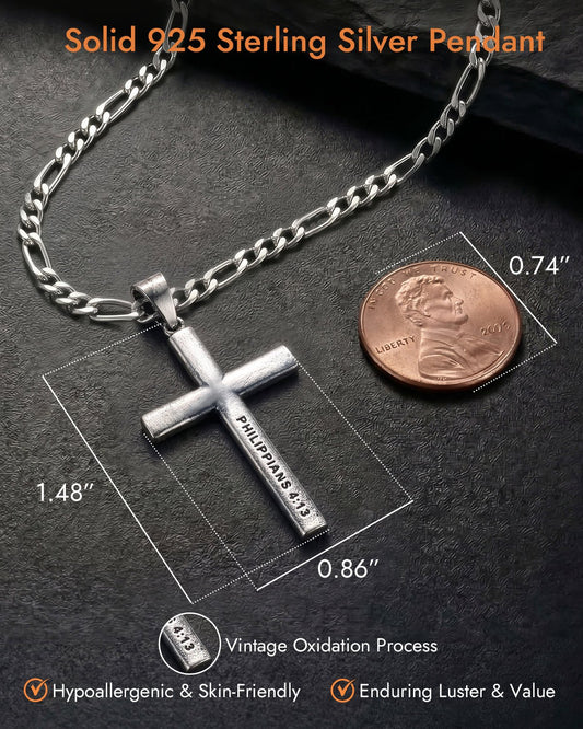 mens cross necklace