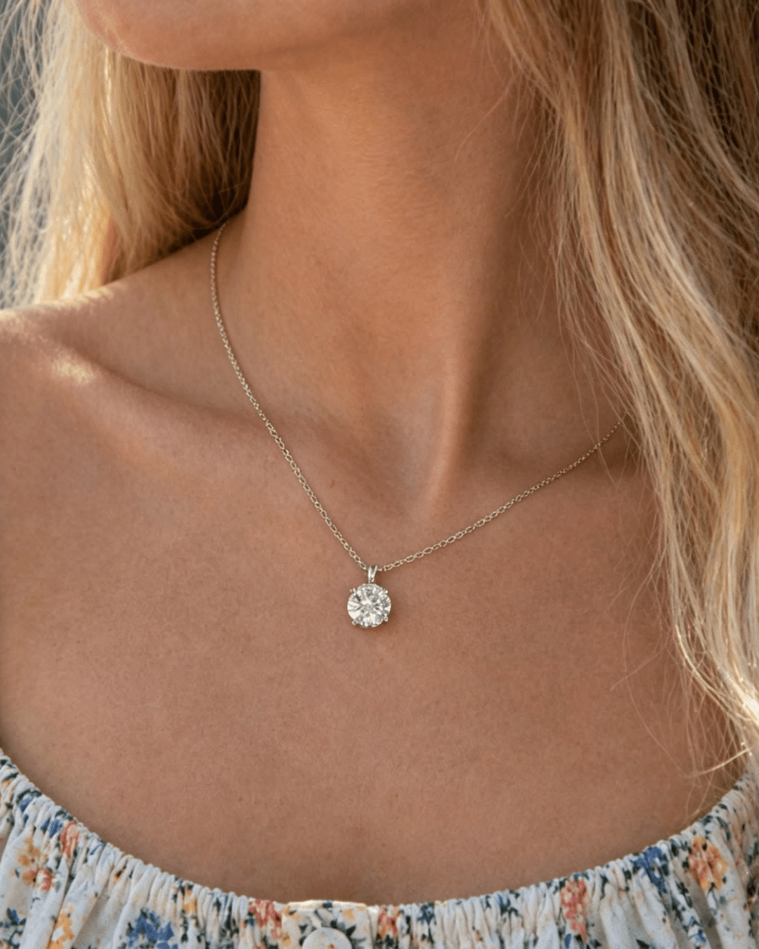 moissanite necklace