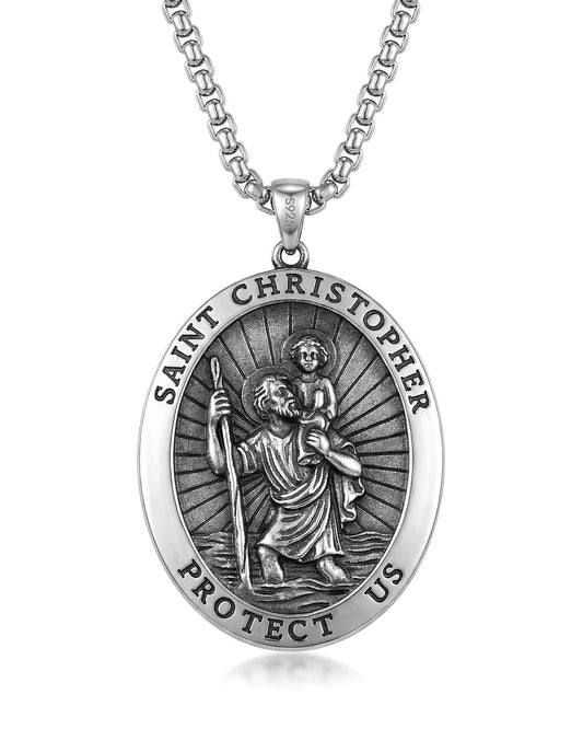 st christopher necklace