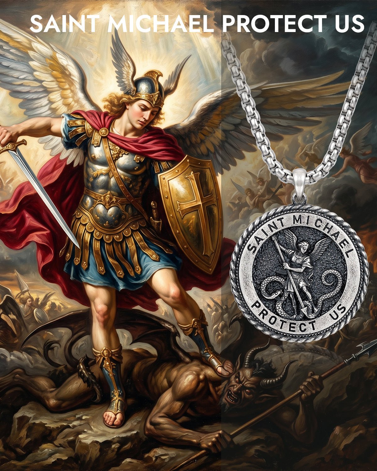 St Michael necklace