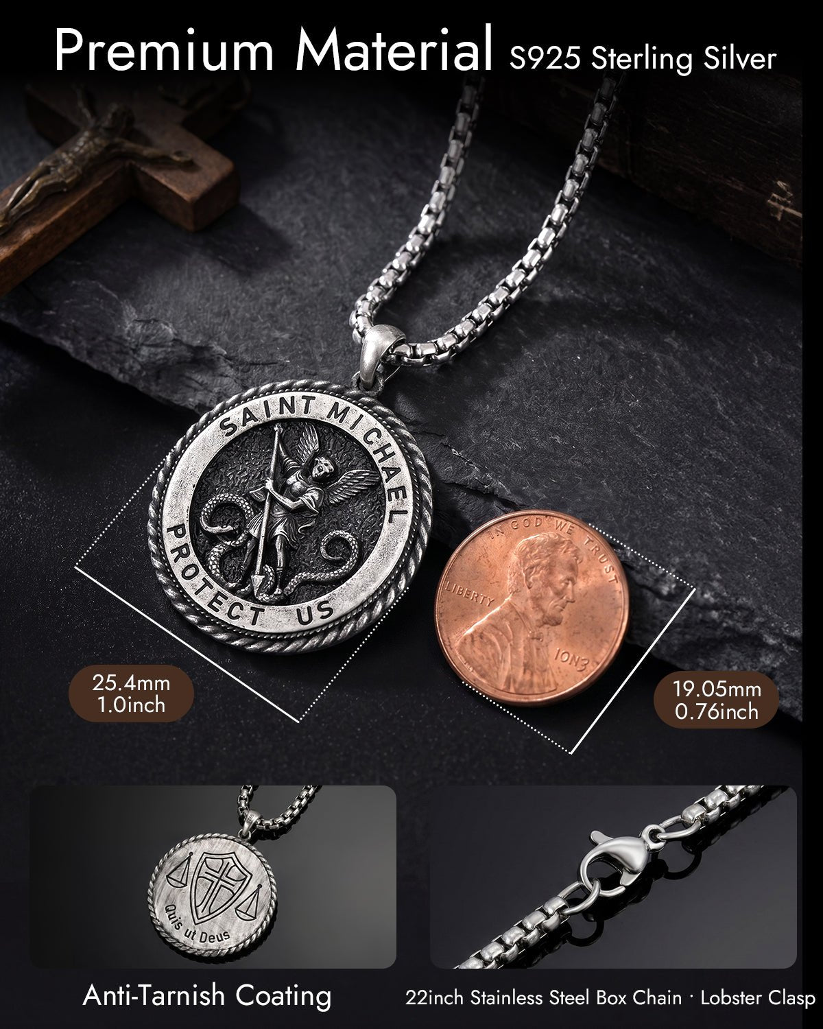 Saint Michael necklace
