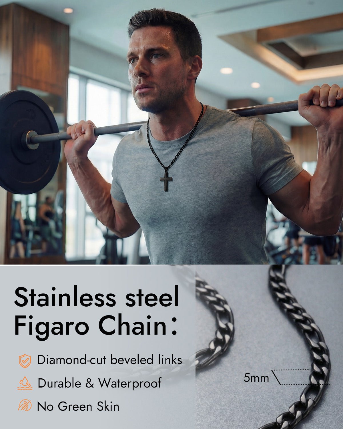 cross necklace for men