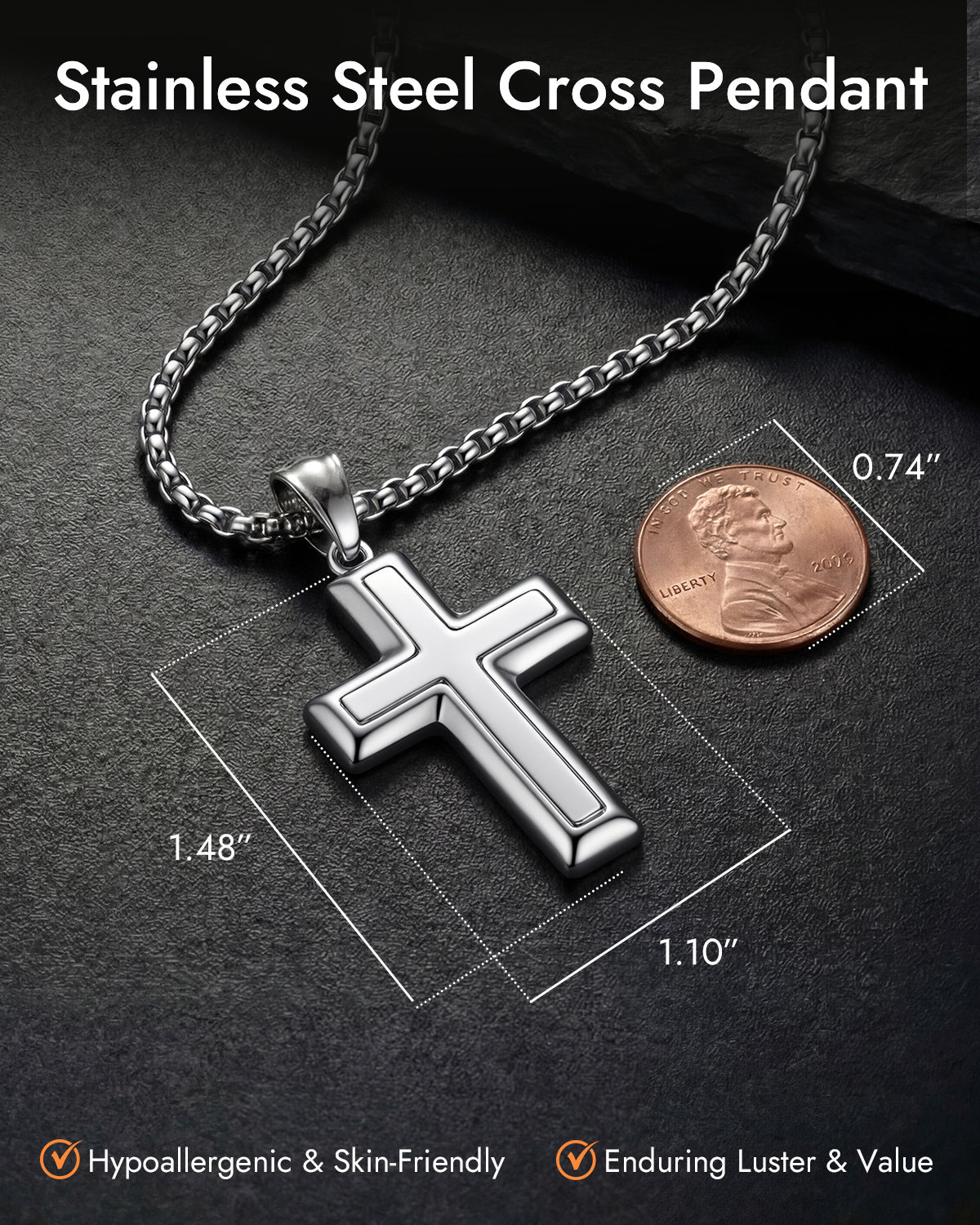 cross necklace for men