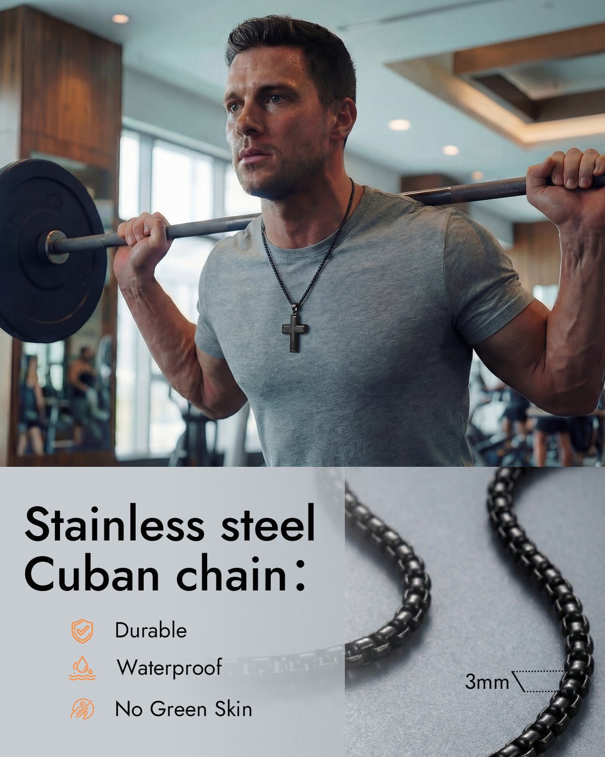 men's cross necklace