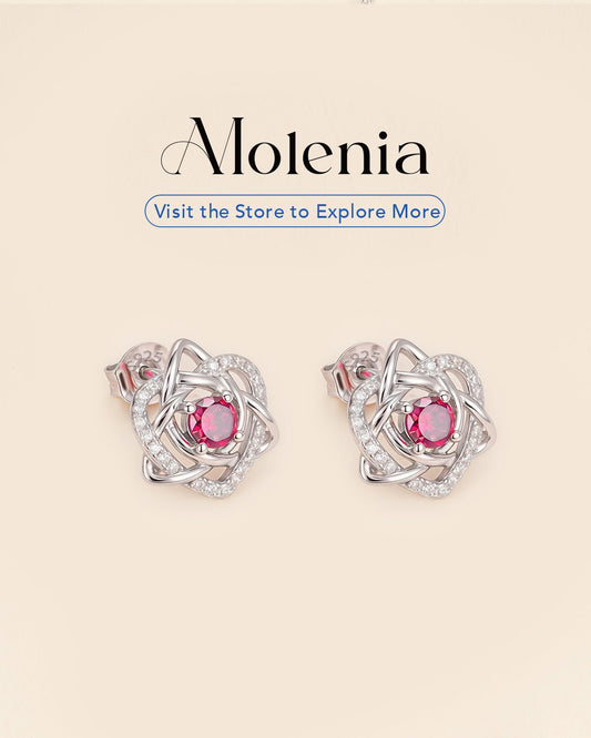 925 sterling silver Celtic knot birthstone stud earrings