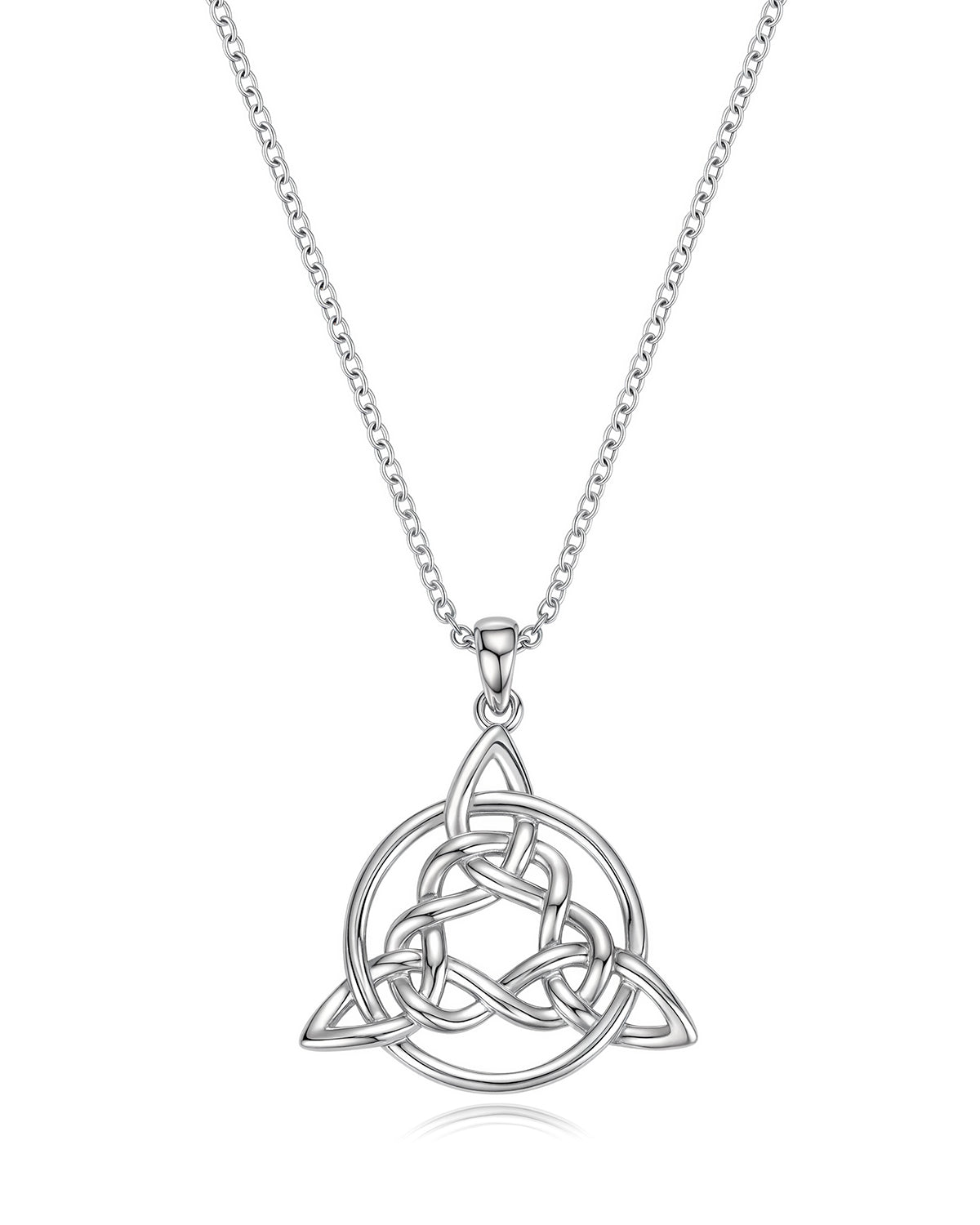Celtic knot necklace silver