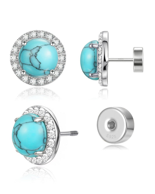 December turquoise earrings 