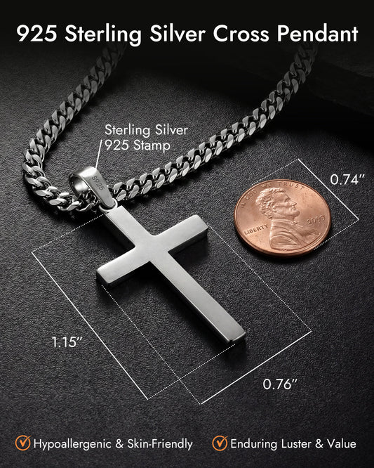mens cross necklace​