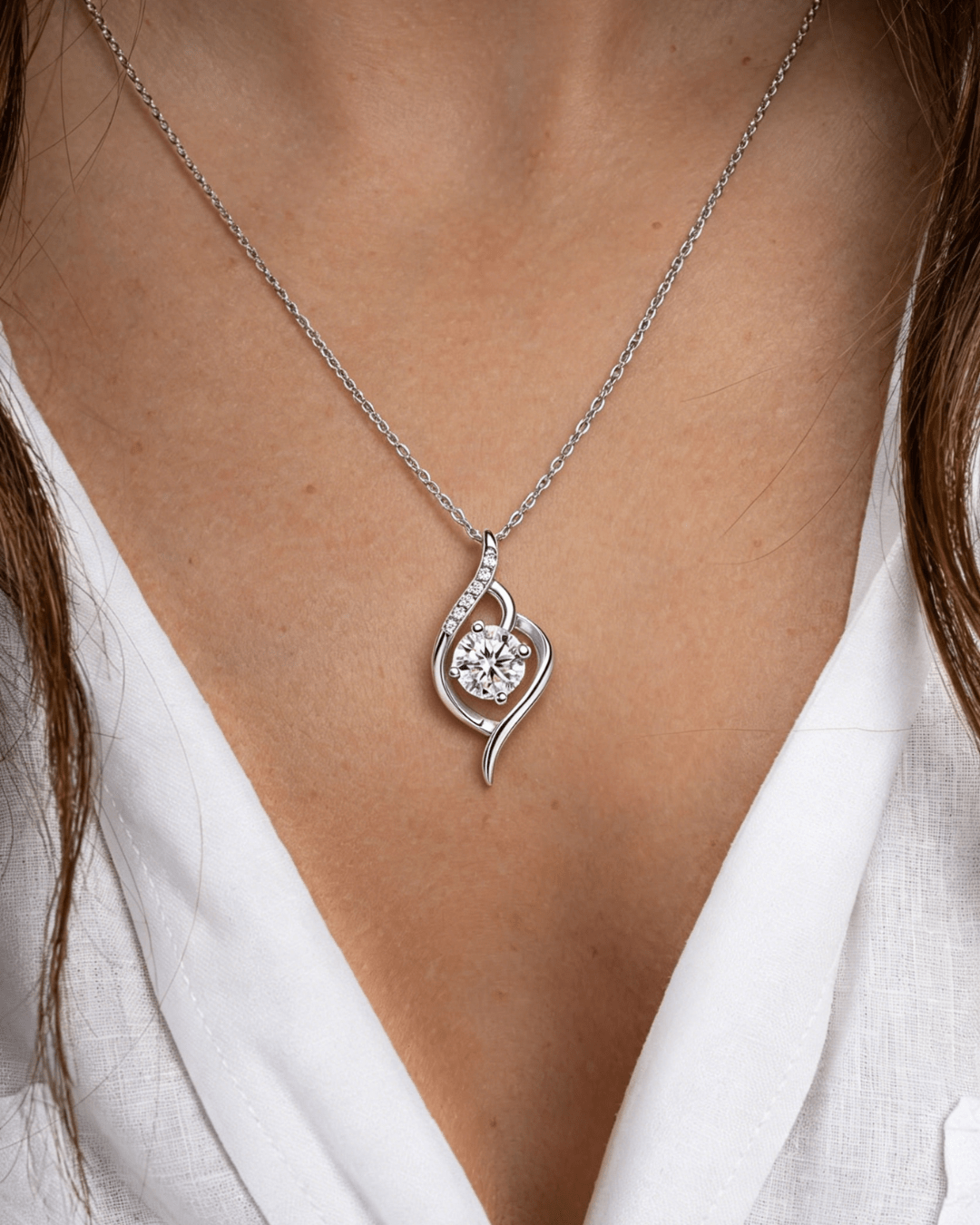 moissanite necklace