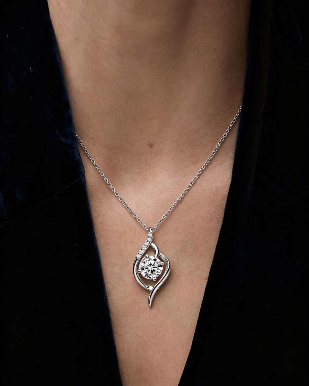 moissanite necklace
