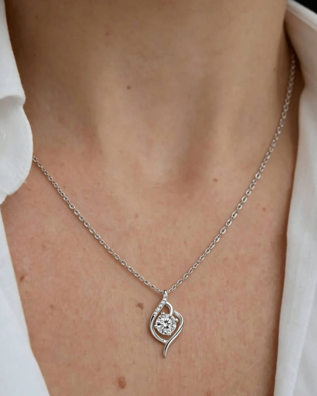 moissanite necklace