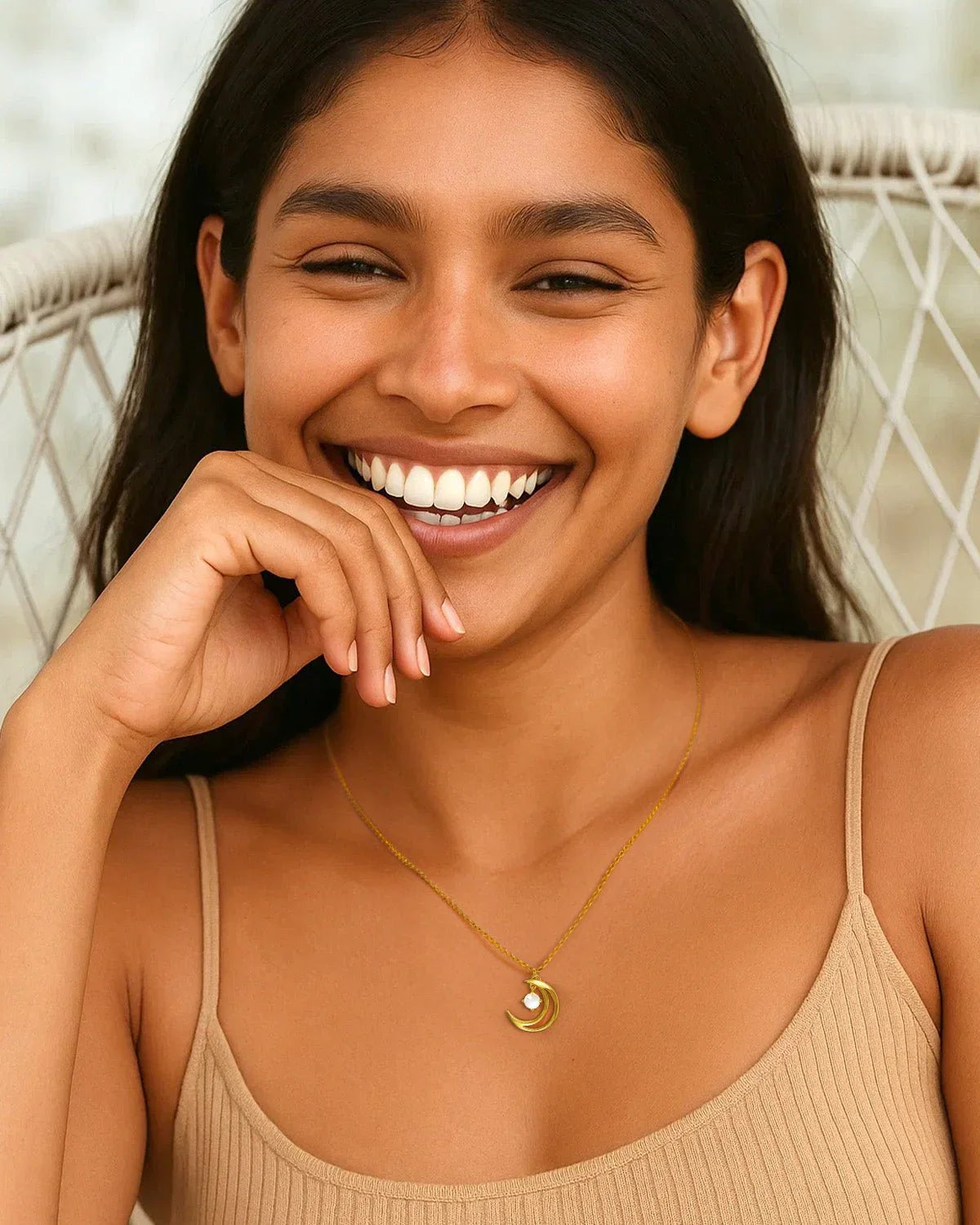 crescent moon necklace