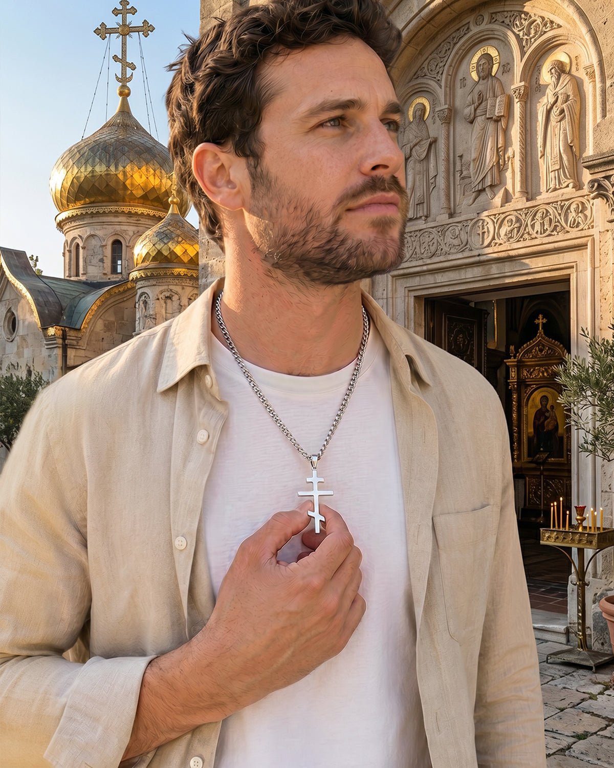 orthodox cross necklace