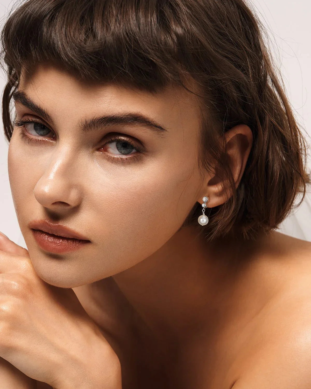 earrings with pearl drops