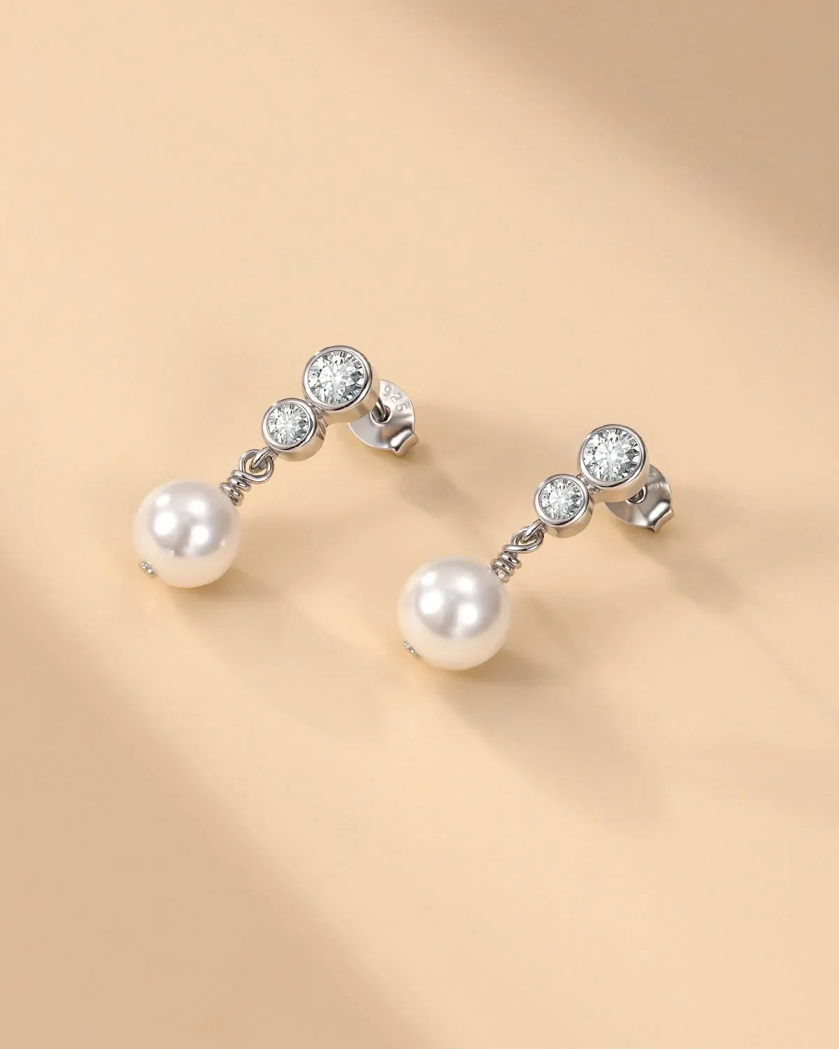 pearl drop earrings