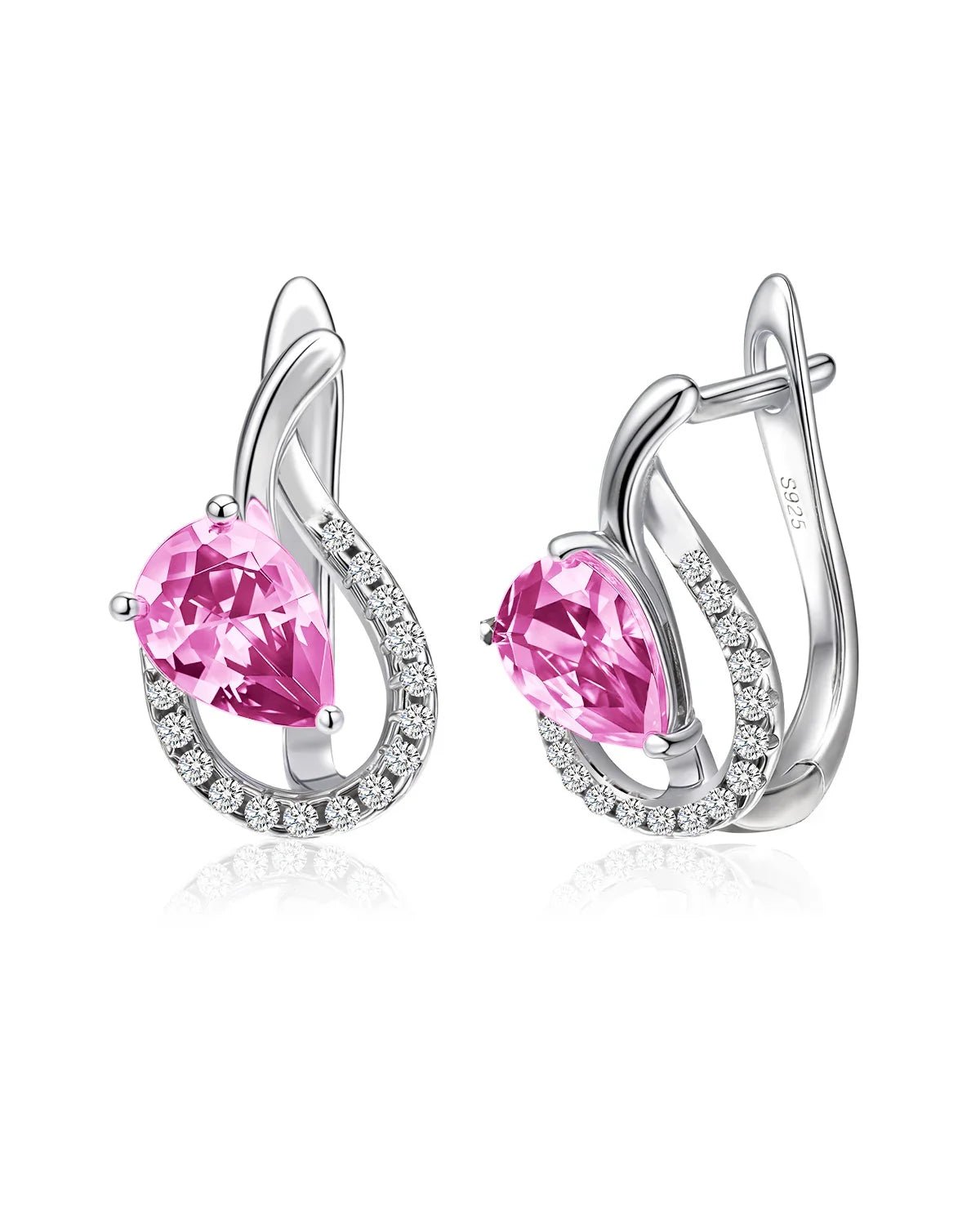 pink tourmaline earrings