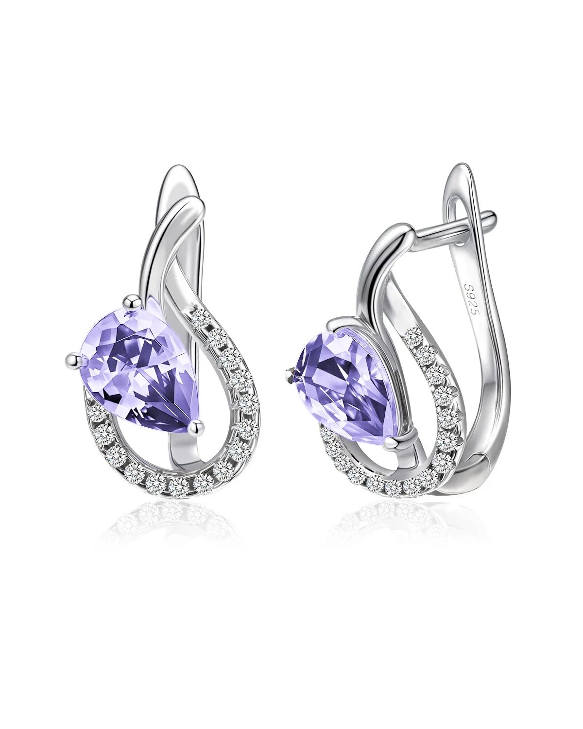 Teardrop Birthstone Earrings - Molenia Jewelry