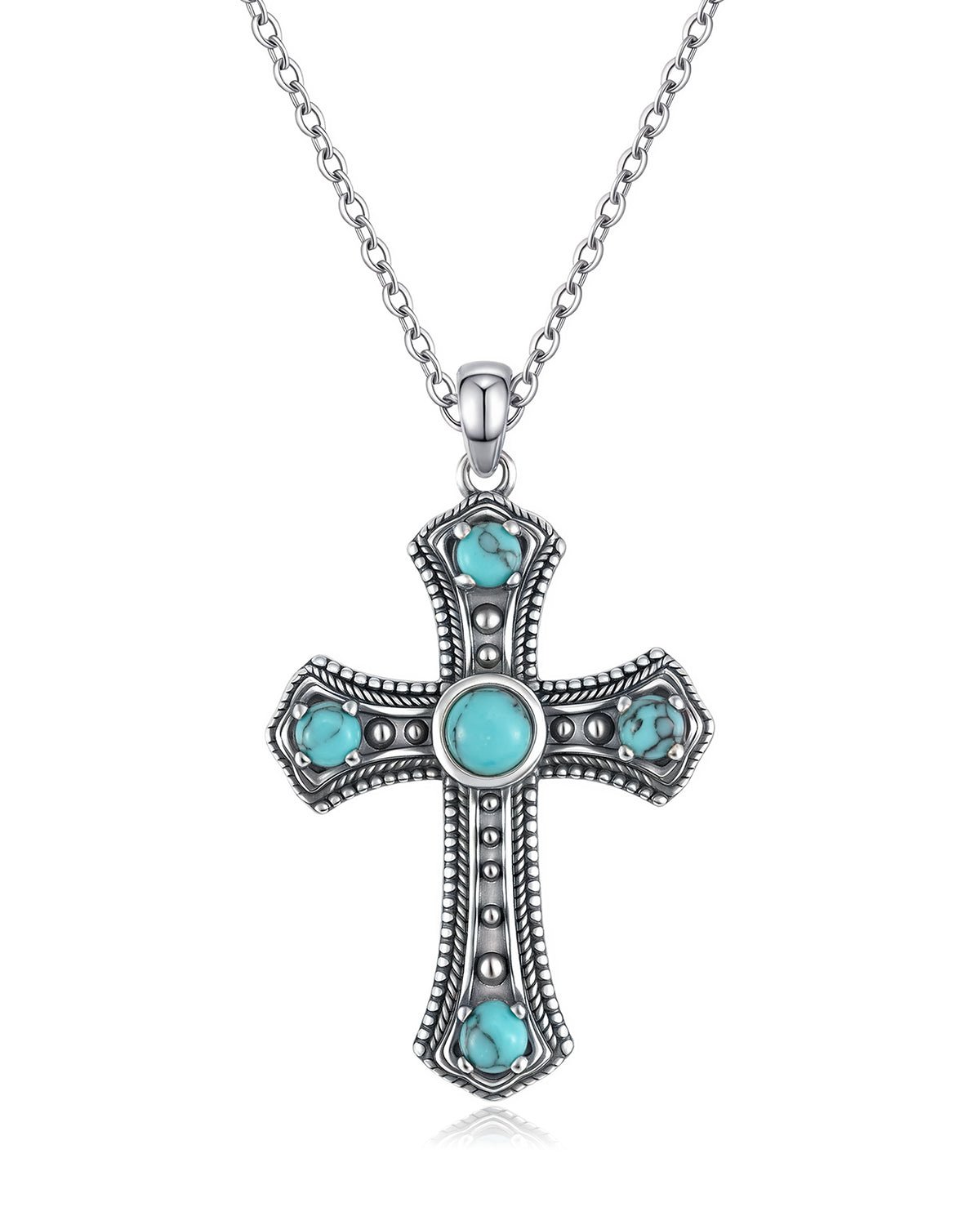 turquoise cross necklace for women