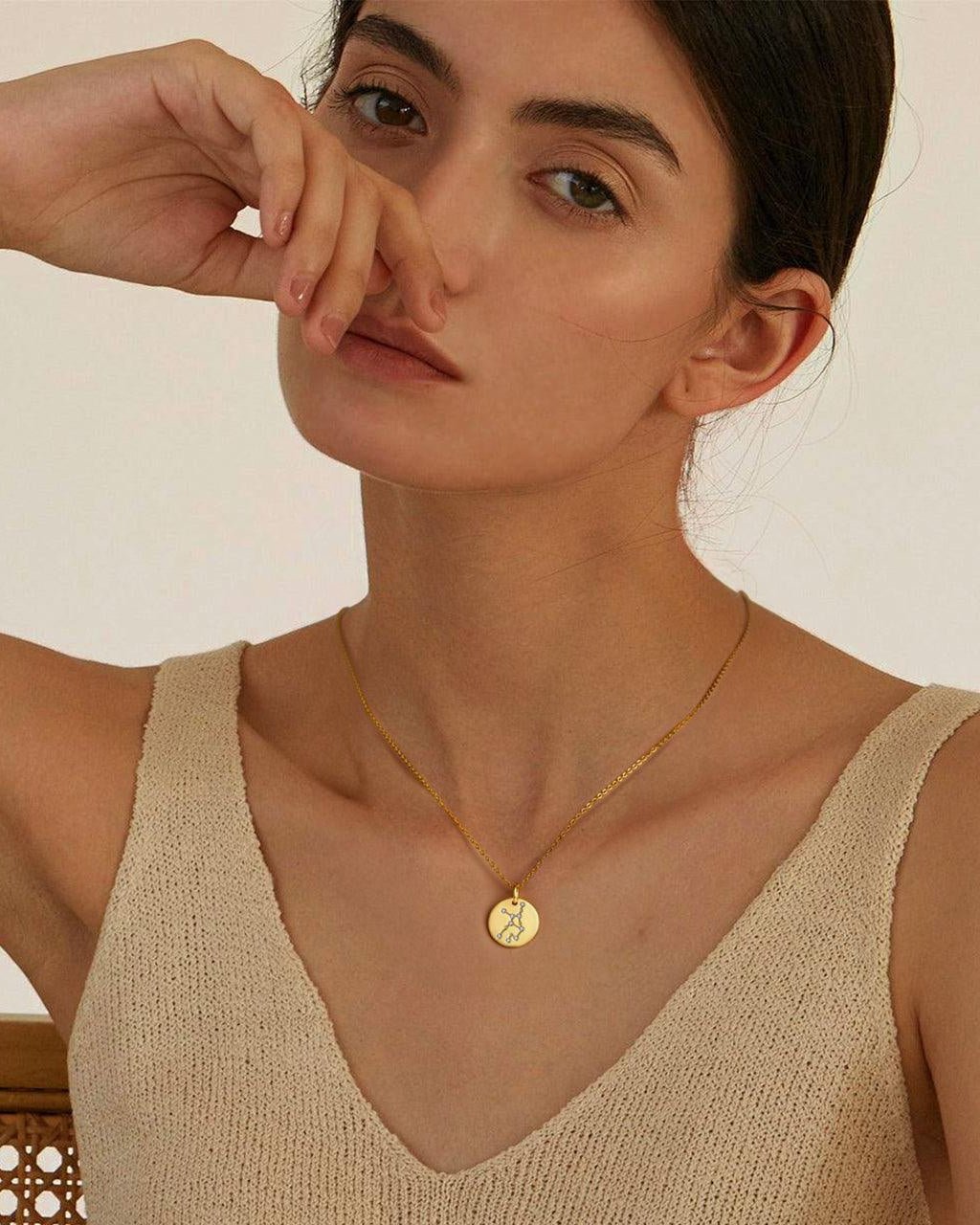 Virgo Zodiac Pendant Necklace