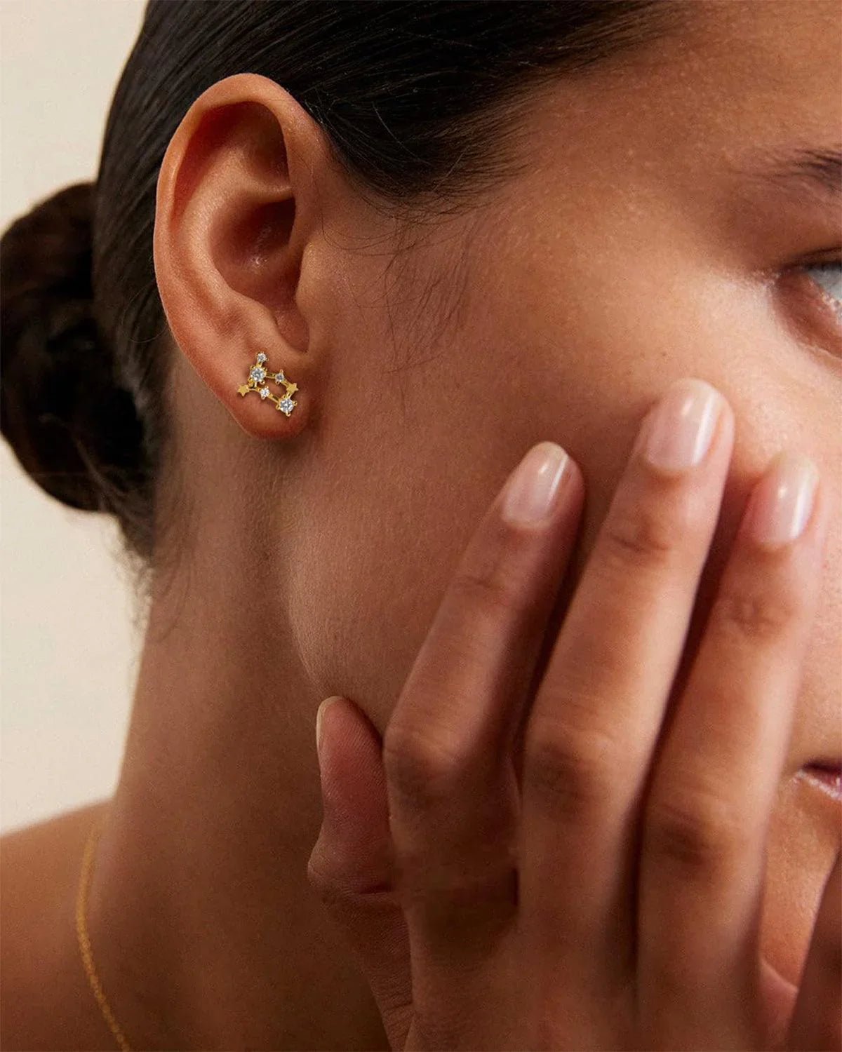 Zodiac Constellation Stud Earrings | 14K Gold Plated - Molenia Jewelry