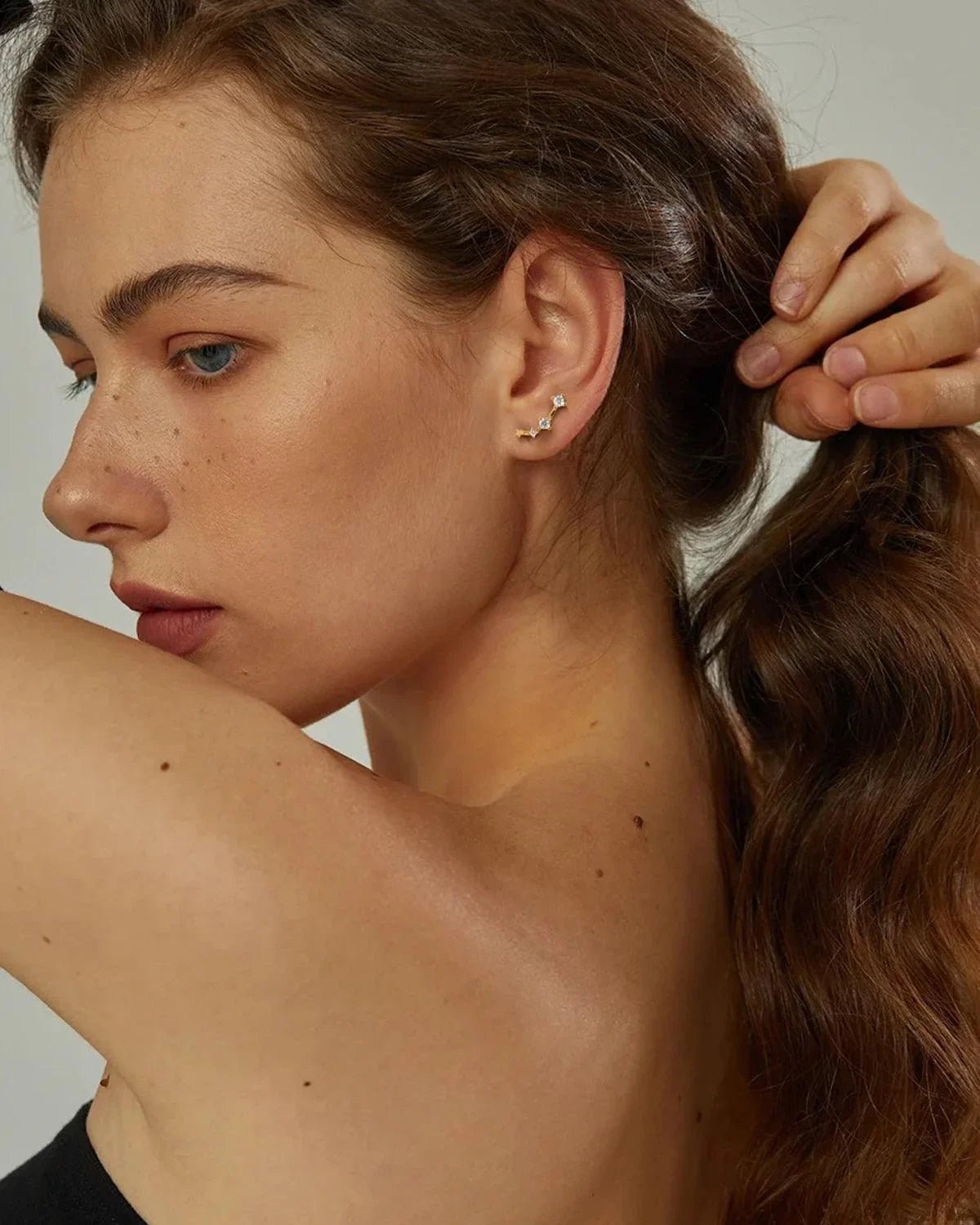 Zodiac Constellation Stud Earrings | 14K Gold Plated - Molenia Jewelry